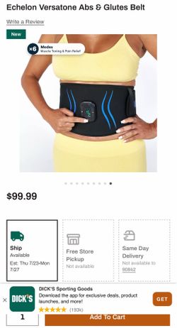 Echelon Versatone Abs & Glutes Belt