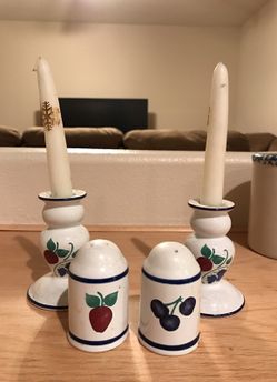 Princess house salt and pepper shakers