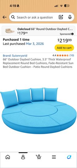 Plush replacement daybed cushions