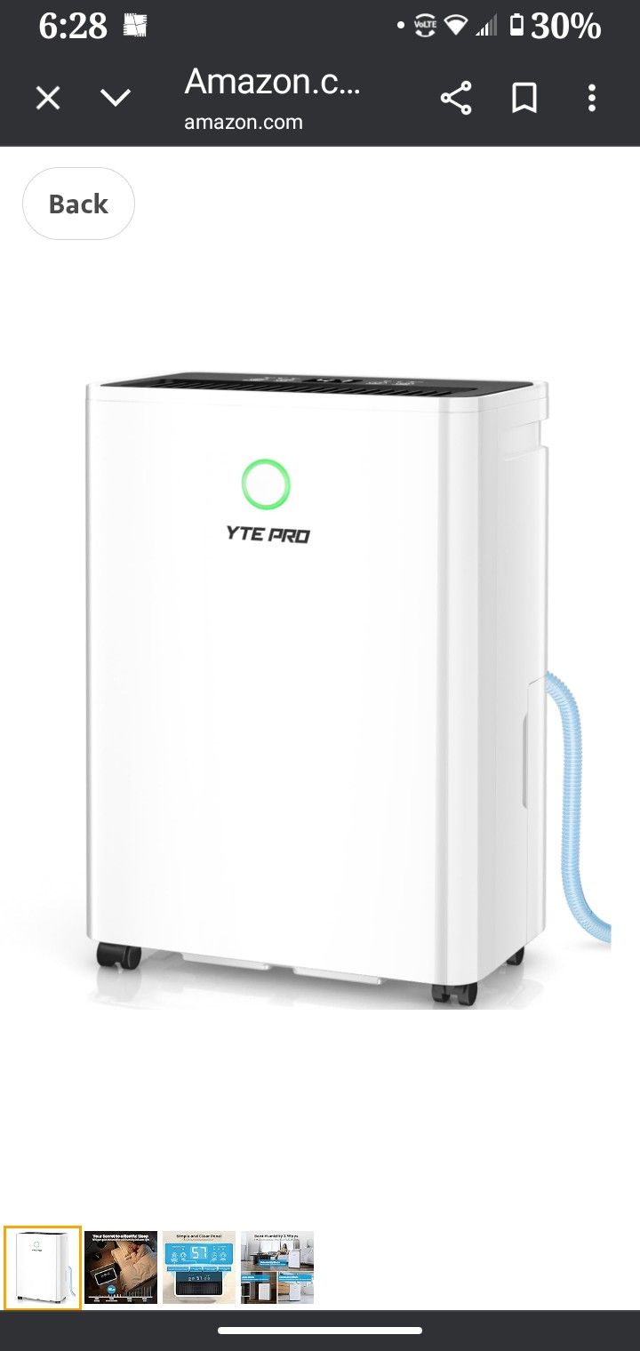 YTE pro Dehumidifier New On The Box 
