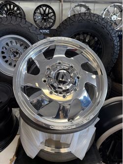 20” fuel off road forged dually wheels polished $3000