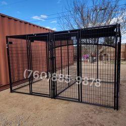 Large Dog Kennel With 2 Stalls, Easy To Assemble Cage, Heavy Duty New! 