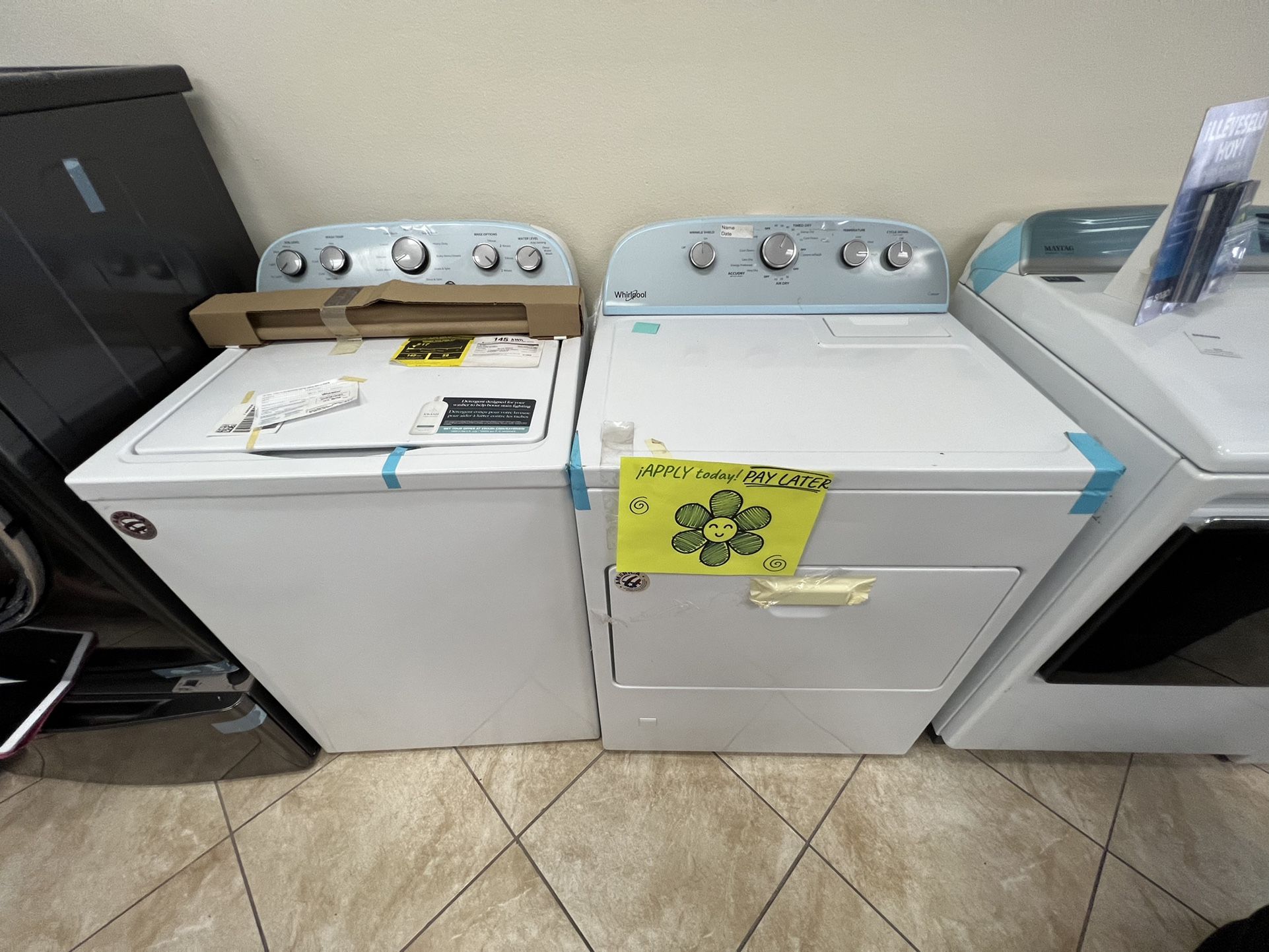 NEW WASHER AND DRYER PAYMENTS AVAILABLE 