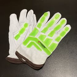 Leather work gloves