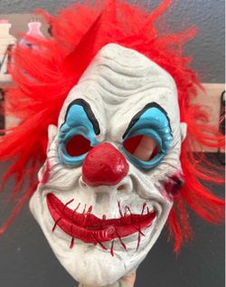 Scary Halloween Clown Mask –