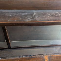 Antique Hutch With Beveled Mirror Back. Must Haul Away. 