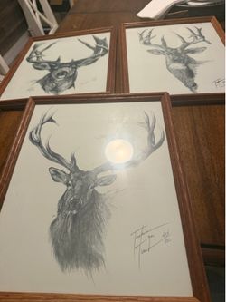 Wildlife art with signature