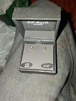 10K Gold Ball Stud Earrings Macy's Fine Jewelry