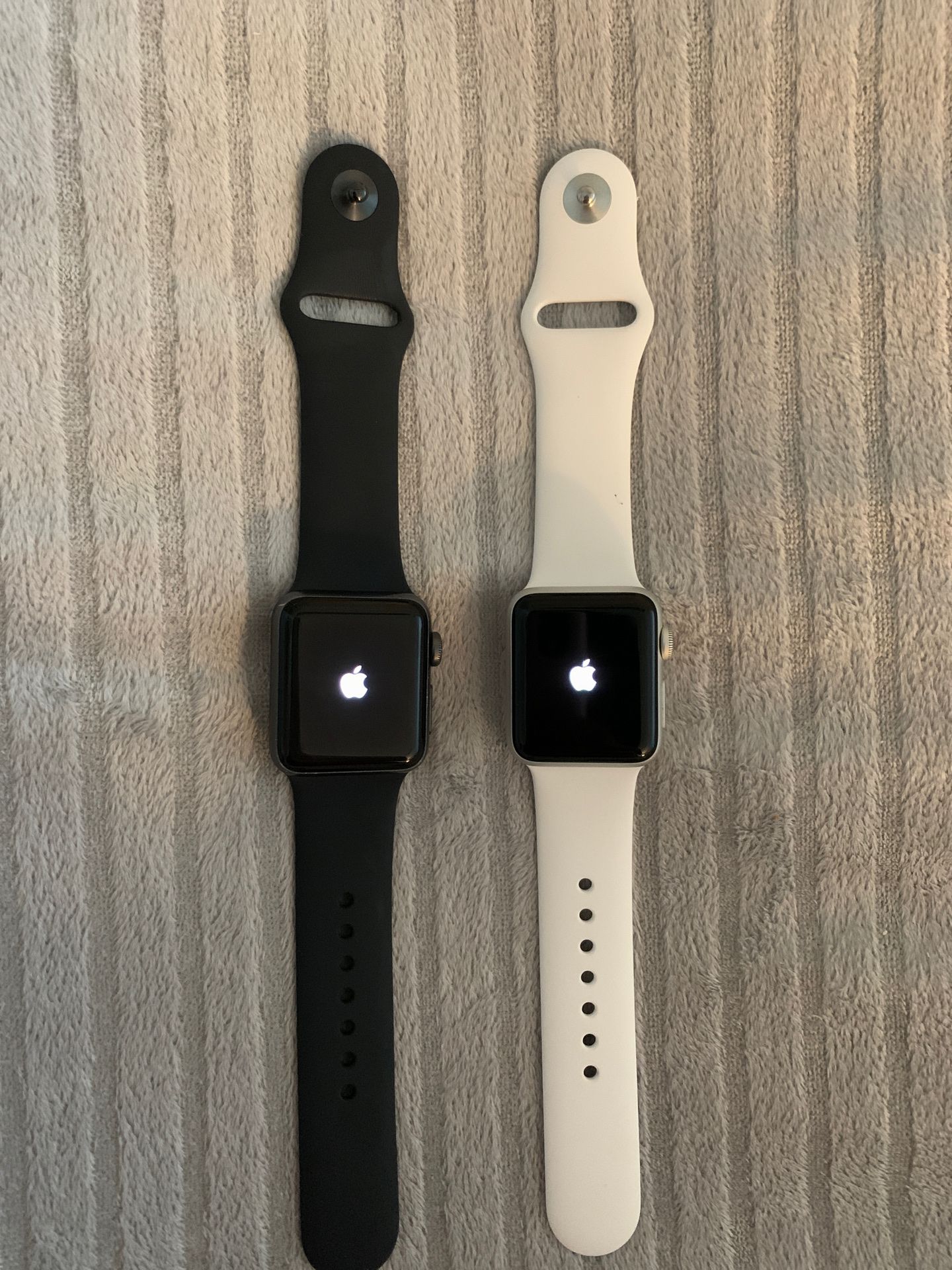 Apple Watch Series 3, available in black and white, 38mm used and out of box