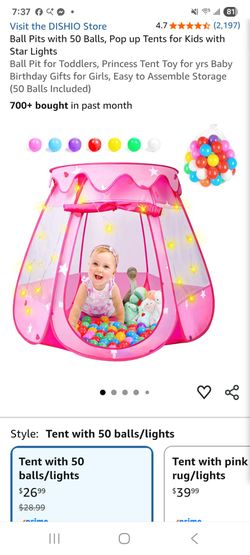 Princess tent with 50 balls