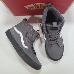 Vans Filmore Hi Vansguard Sneakers Sherpa Suede Pewter Black Women\'s Size  7.5 for Sale in Peoria, AZ - OfferUp