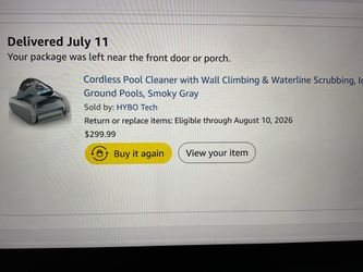 Brand new cordless pool cleaner with wall climbing & waterline scrubbing for inground pool