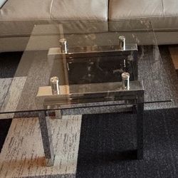 Glass End Table