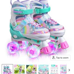 Sulifeel Rainbow Roller Skates/small Size 