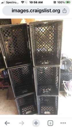 Heavy duty milk, crates for sale