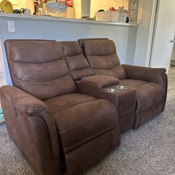 Brown Recliner Couch