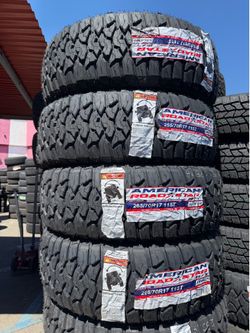 🚨🚘vendo set de llantas 265 70 17 American R/T tires