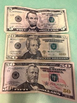Star note bills
