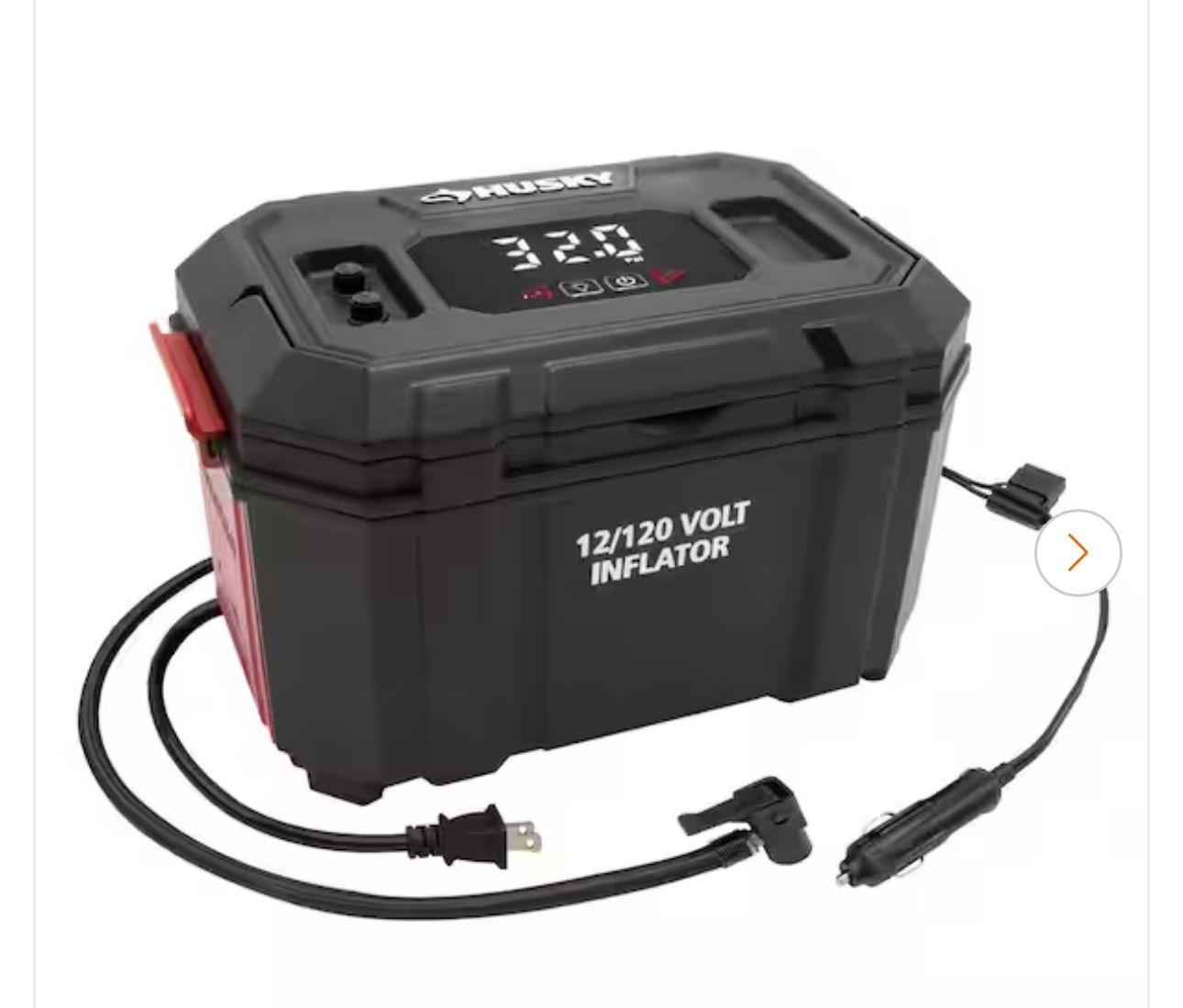 12-Volt/120-Volt Home & Auto Tire Inflating 