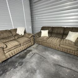 Microfiber Sofa and Loveseat Set 🚛 Free Delivery