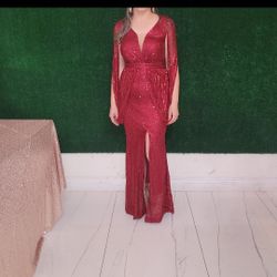 Wine Color Dress