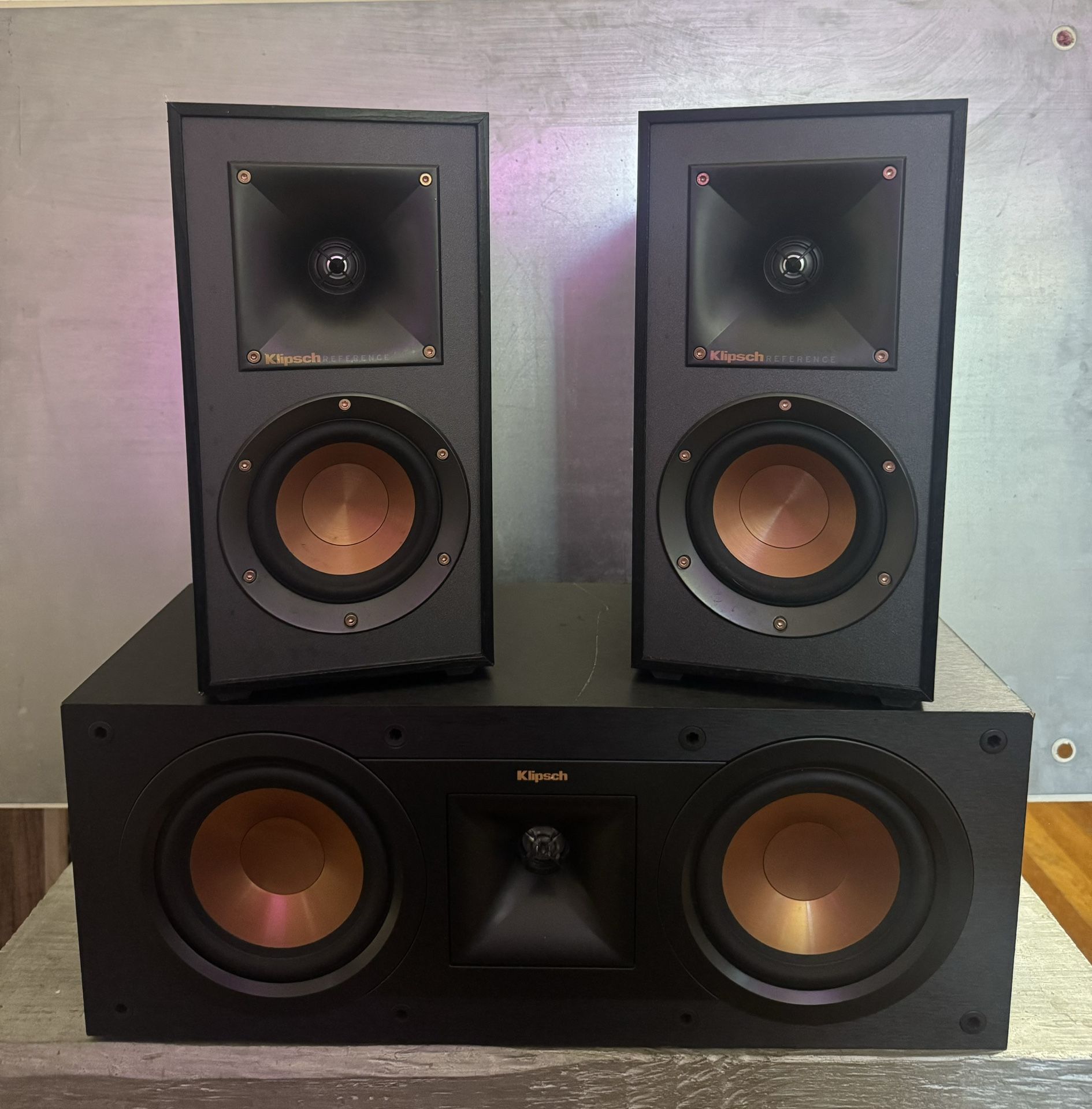 Klipsch R-41M Bookshelf Speakers , Klipsch R-25C Center Speaker