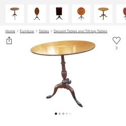 Antique Side Table, Tilt Top