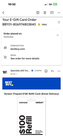 Verzion Prepaid Card