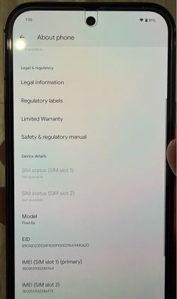 Unlocked Pixel 8a 128 gb