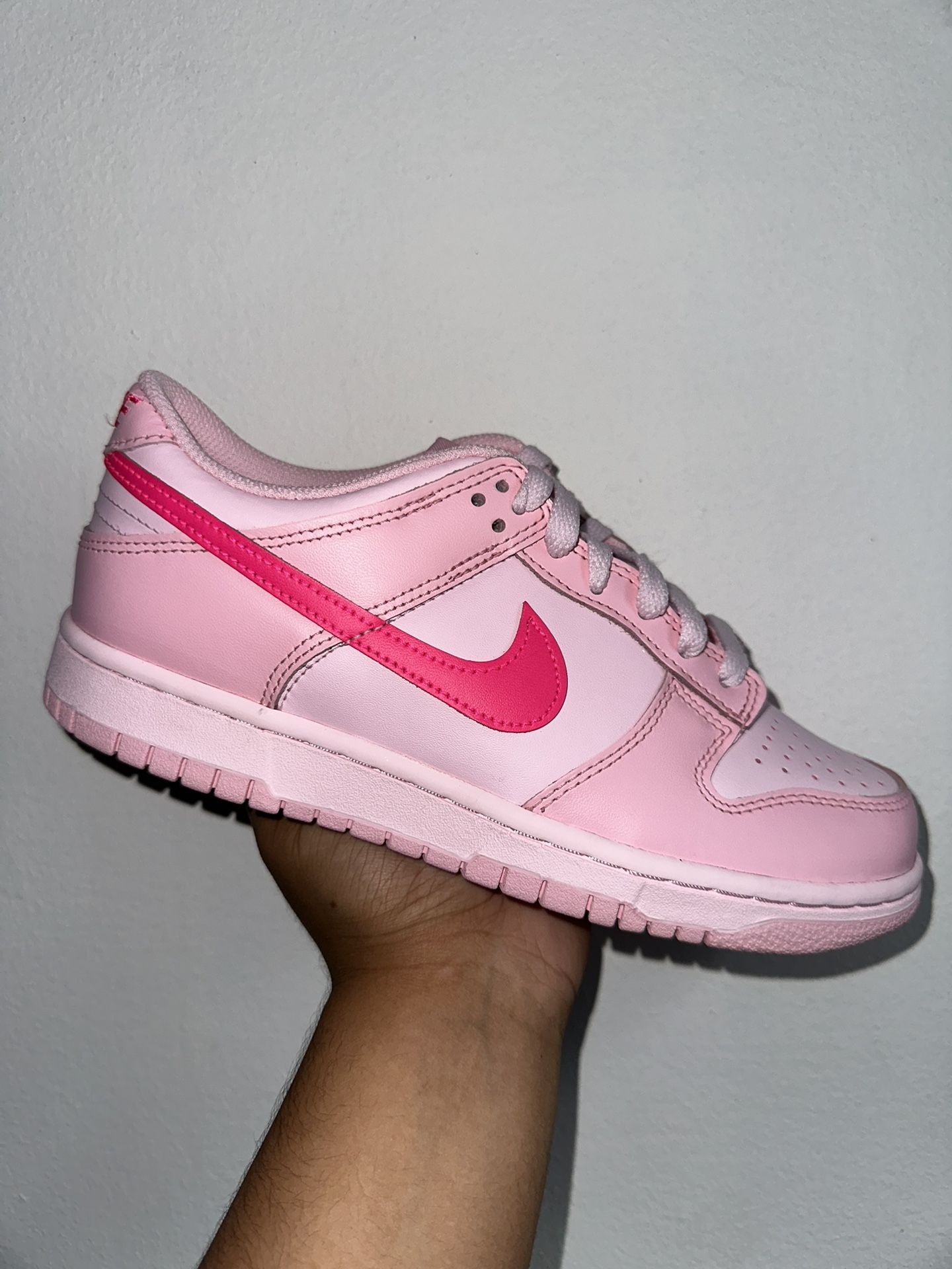 Nike Dunk Low Triple Pink Size 6y