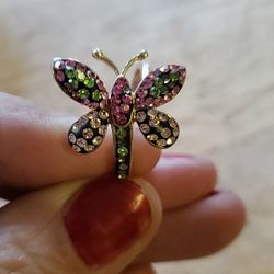 925 silver ring butterfly
