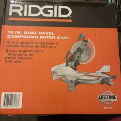 Ridgid  10in. Dual Bevel Miter Saw