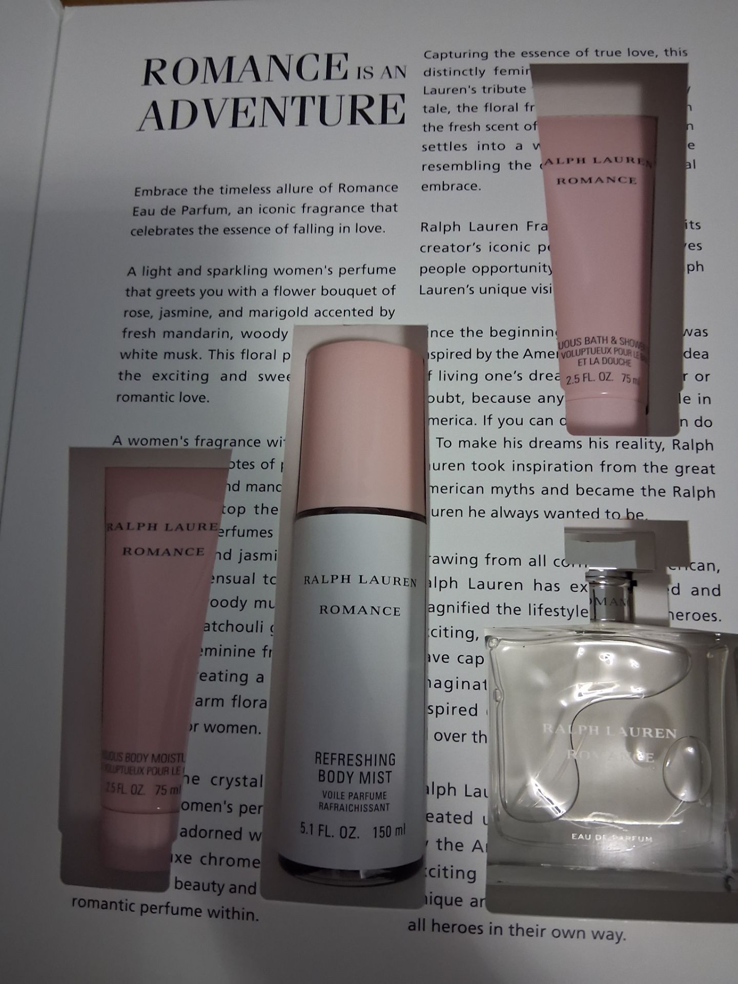 Ralph Lauren romance parfum set