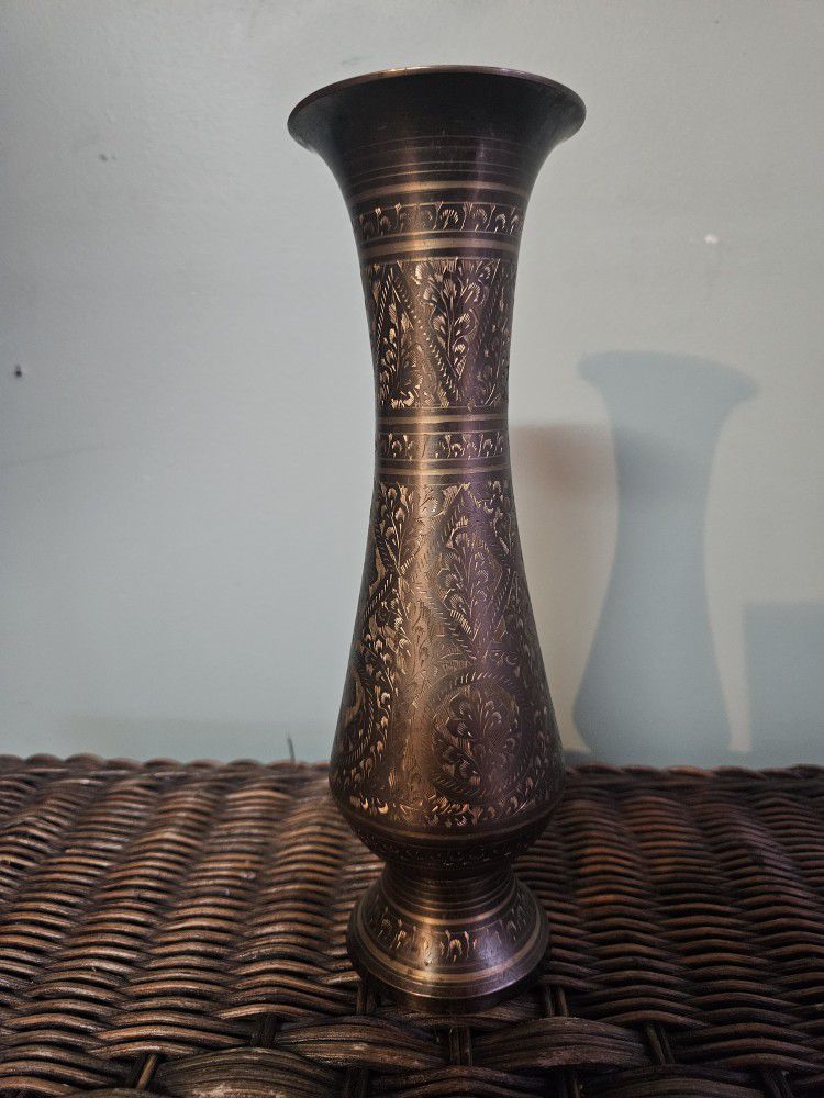 Vintage Etched Vases