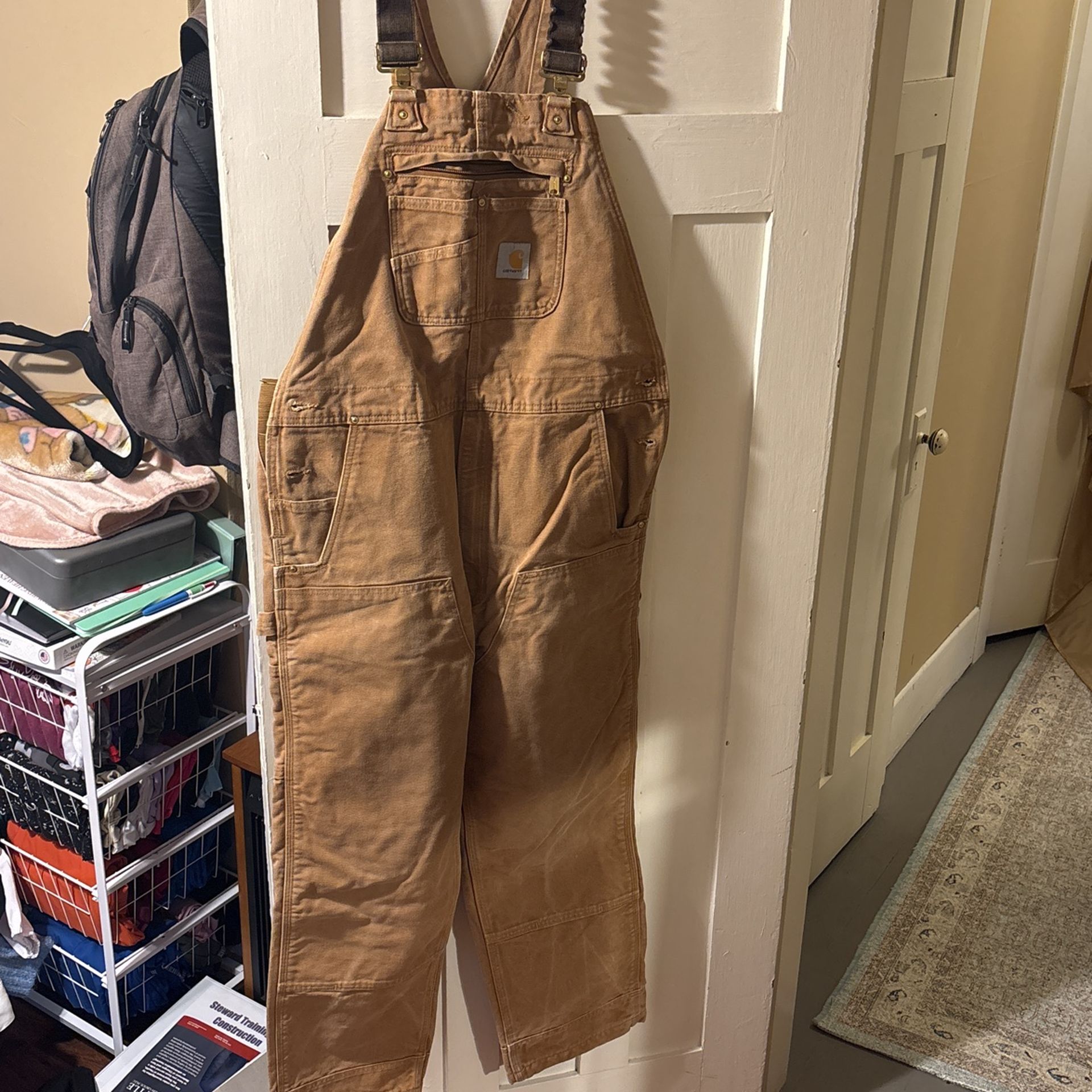 Carhartt Bibs Size 40x32 Very Good Condition