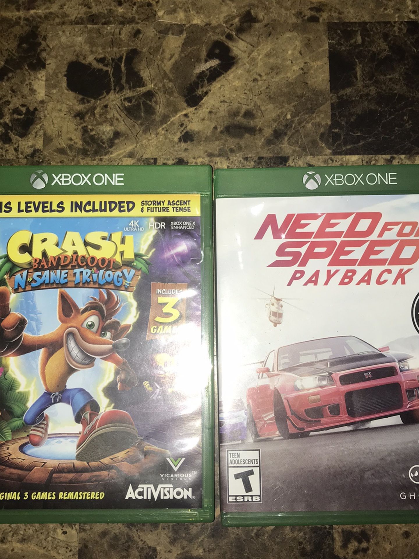 -Need For speed Payback & Crash Bandicoot