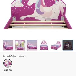 Girls Unicorn Bed