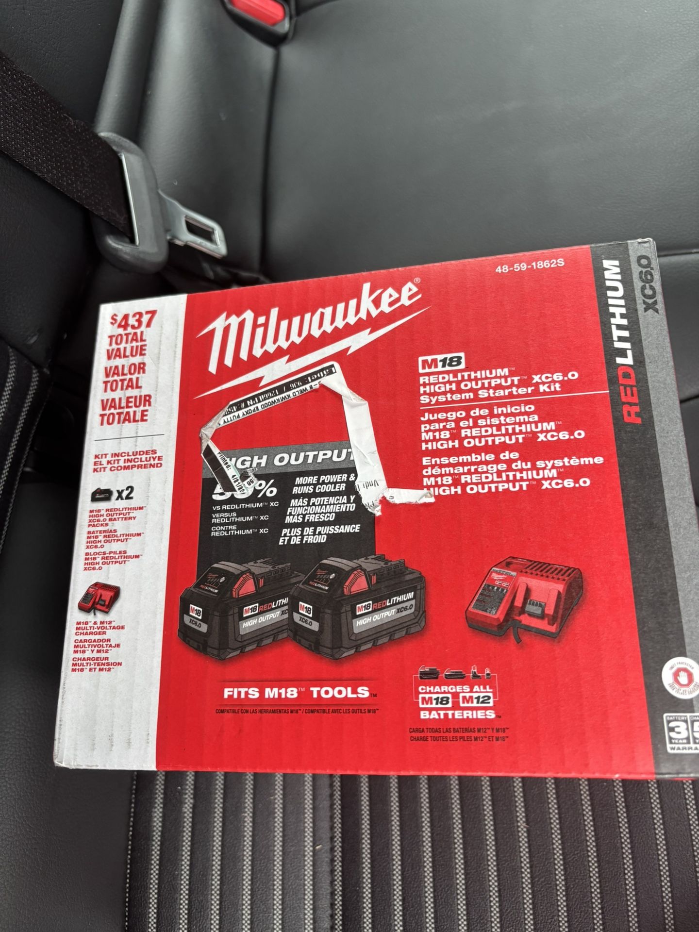 M18 18Volt Lithium High Output Starter Kit With Two 6.0 Ah Battery And Charger