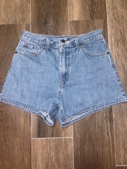 Levi’s 501 blue denim shorts