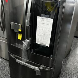 Lg Instaview Black Stainless 3 Door Refrigerator 