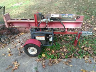 Gas operated 27 ton 13 horsepower stand up or lay down or tow behind log splitter