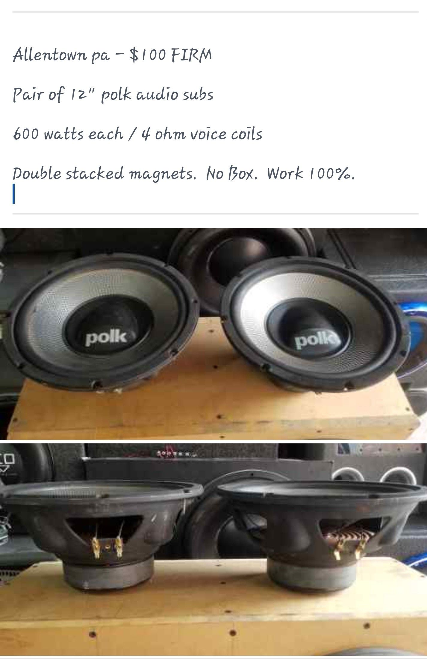 12" polk audio subs