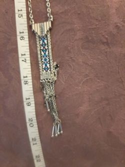 Trimble neckless with a beaded bracelet