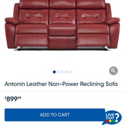 Brand New Non Power Reclining $750 . Unopened Box