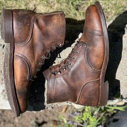Patina Red Wing Boots - Size 9 EE - Iron Rangers 8085