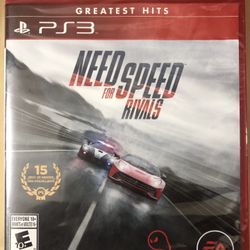 PS3 Need for speed rivals Game, new never used