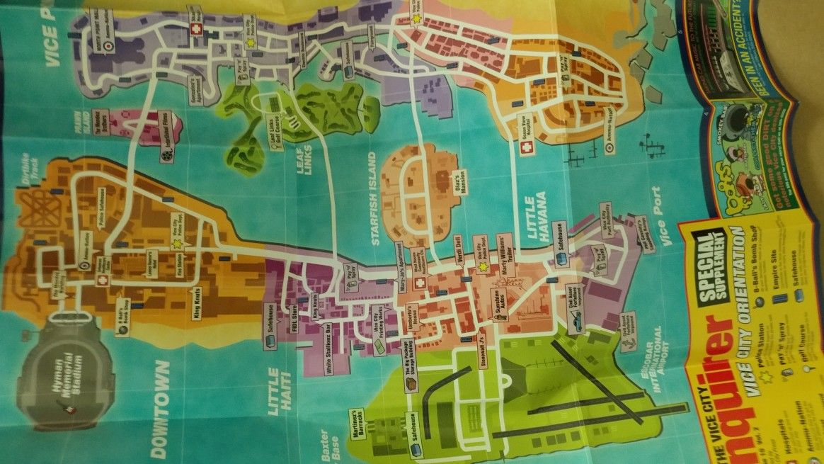 GTA vice city stories psp paper poster