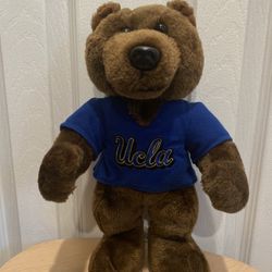 Toy Factory UCLA Mascot Plush 13" Brown Blue Collegiate Joe Bruin Bear