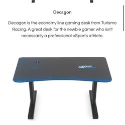 Gaming Desk With Lights Turismo  Racing 