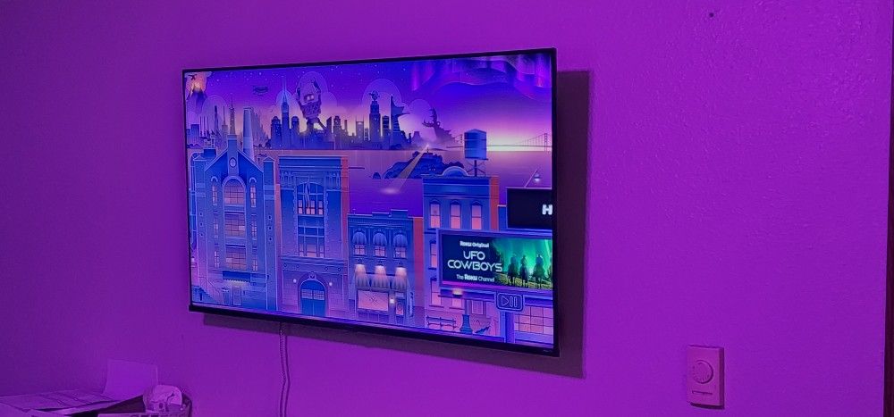 Two - 50" Inch Roku TV With Full Motion Wall Mount Included